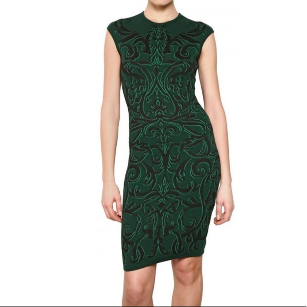 Alexander McQueen Pattern Knit Dress